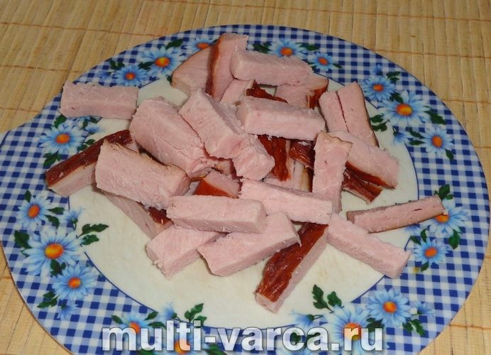 Гречка з копченостями в мультиварці
