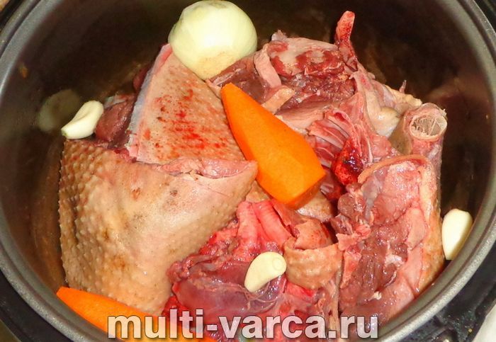 Холодець із качки в мультиварці