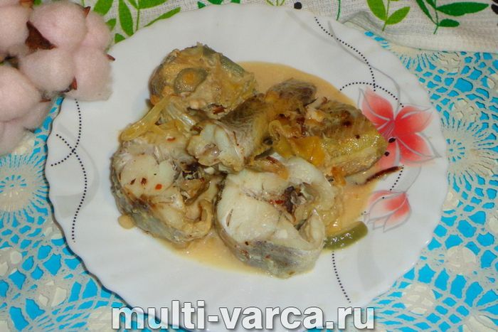 Минтай у вершках у мультиварці