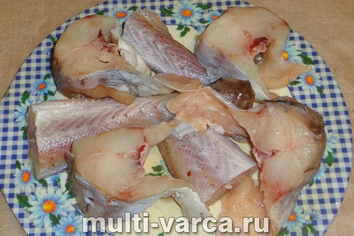 Минтай у вершках у мультиварці