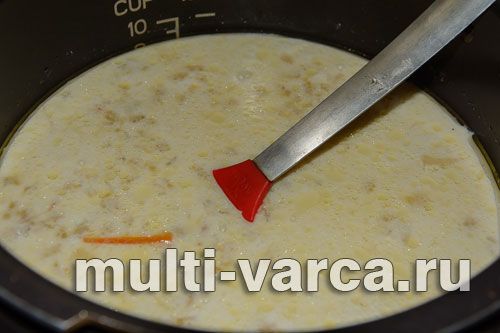 Молочний суп із білими грибами