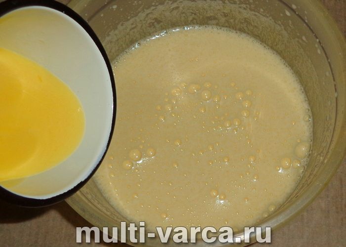 Пиріг «Зебра» на кефірі в мультиварці