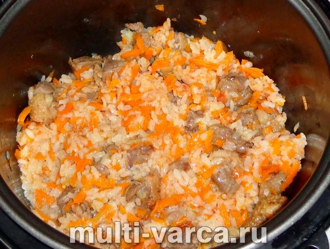 Плов із гуски в мультиварці