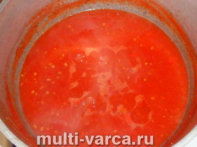 Помідори в томатному соку на зиму