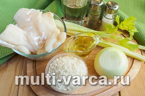 Рис і тріска у фользі на пару (страва-дует)