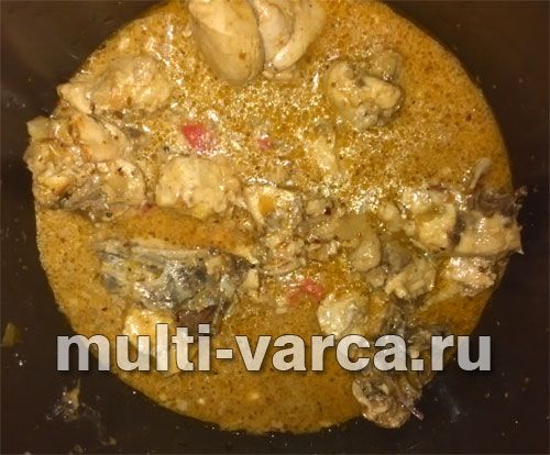 Смачна курка каррі з соусом