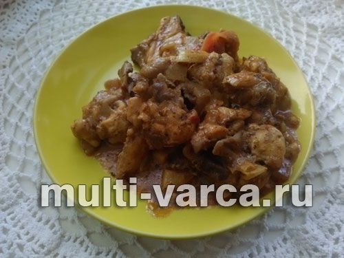 Смачна курка каррі з соусом
