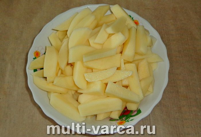 Смажена картопля в сметані в мультиварці