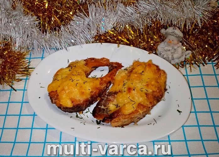 Стейки білого амура в духовці
