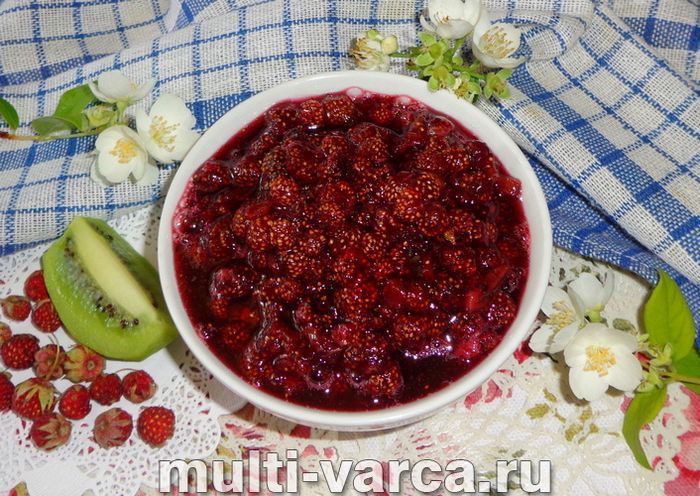 Суничне варення з ківі на зиму