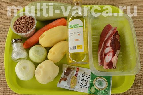 Суп із гречкою та кабачком у мультиварці-скороварці