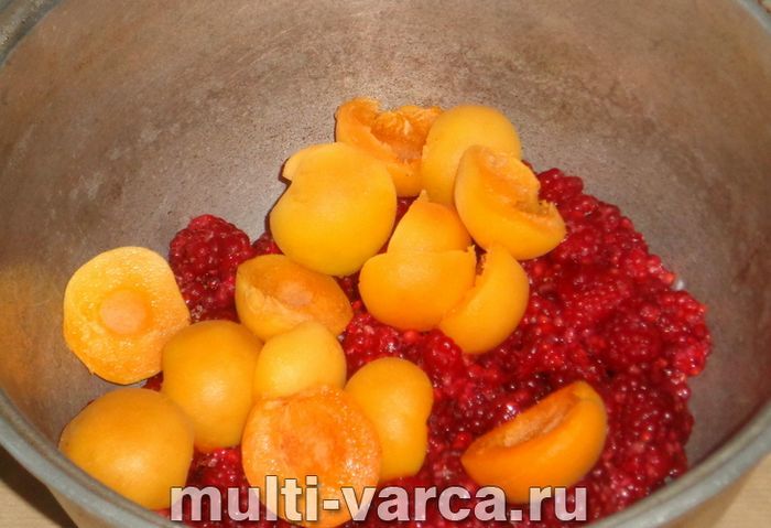 Варення з абрикосів і малини