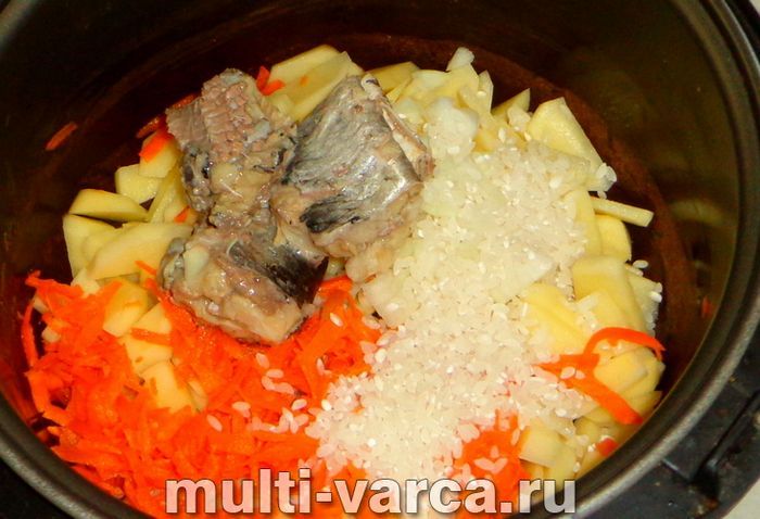 Вуха з консерви в мультиварці