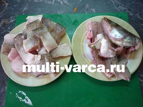 Заливне із судака в мультиварці