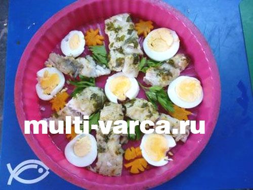 Заливне із судака в мультиварці