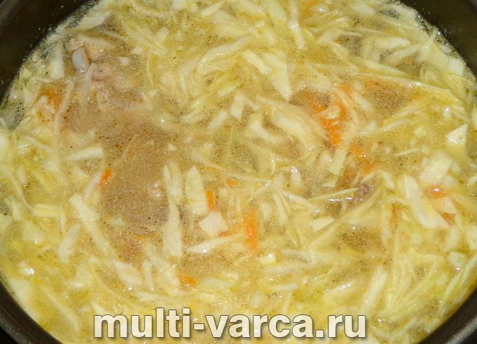 Борщ із куркою в мультиварці