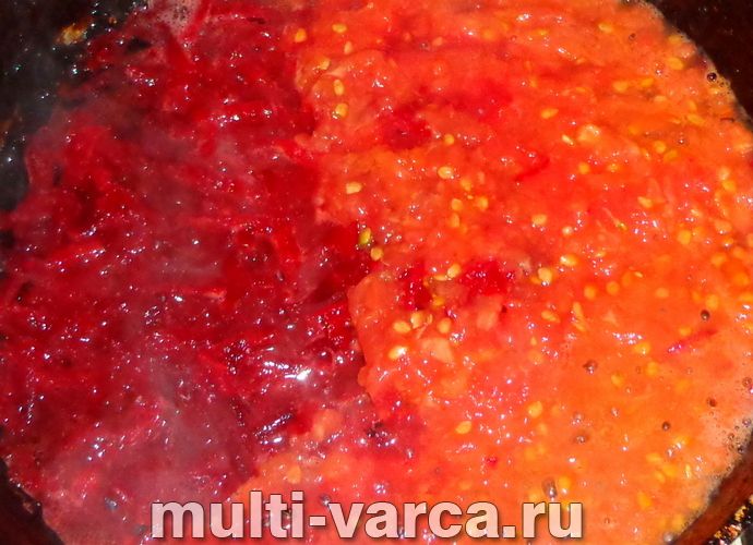 Борщ із куркою в мультиварці