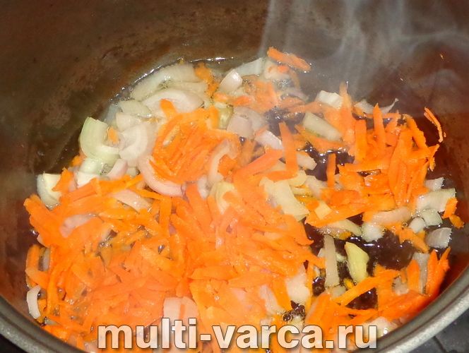 Булгур із грибами в мультиварці