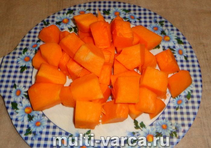 Гарбуз з апельсином у мультиварці