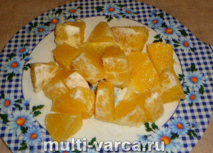Гарбуз з апельсином у мультиварці