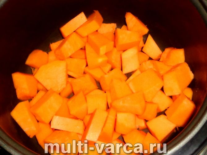 Гарбуз з апельсином у мультиварці