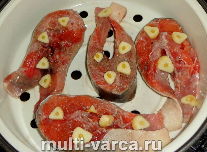 Горбуша на пару в мультиварці