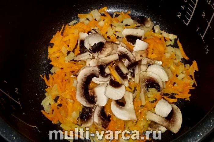 Гречка по-купецькому з грибами