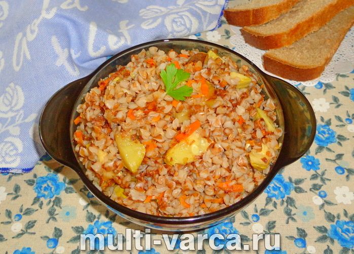 Гречка з кабачками в мультиварці