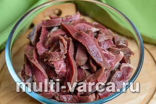 Гуляш із яловичого серця