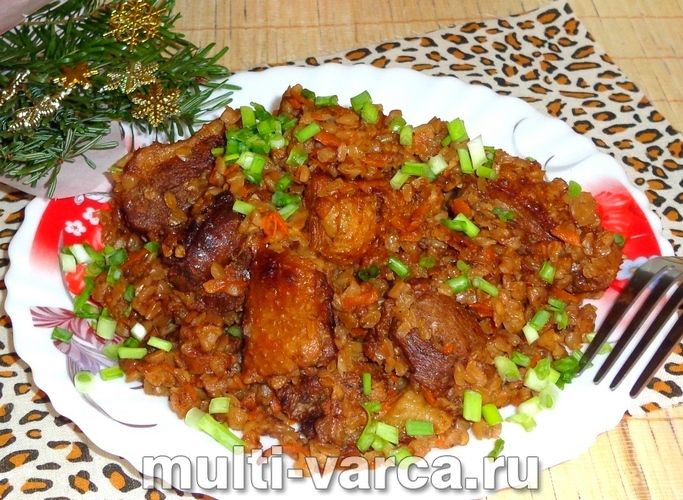 Качка з гречкою в мультиварці