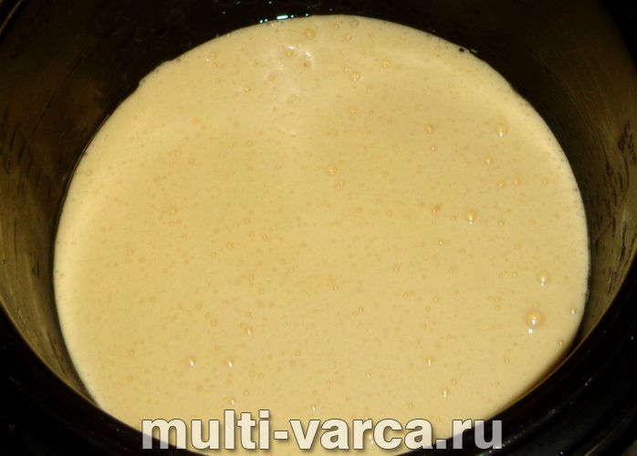 Кекс зі згущеним молоком у мультиварці