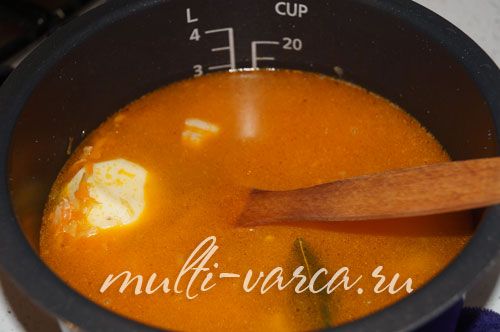 Кислі щі зі свининою в мультиварці