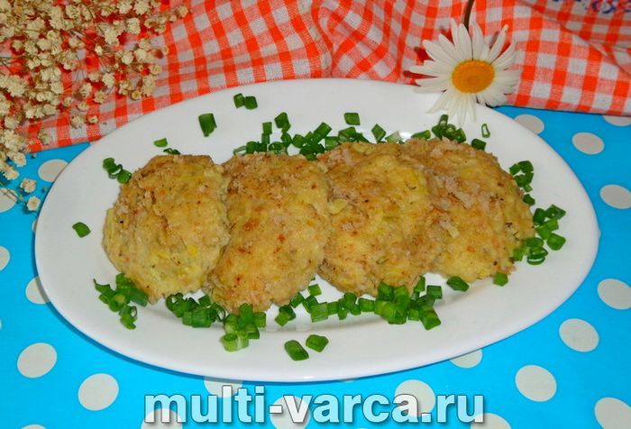 Котлети з кабачків на пару