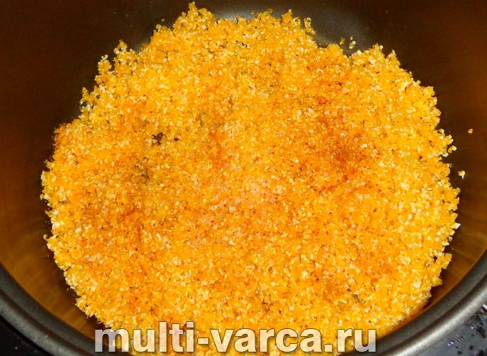 Кукурудзяна каша з сиром у мультиварці