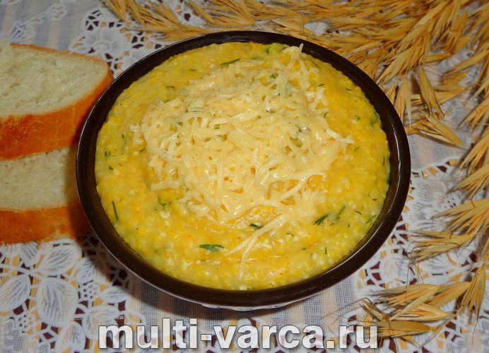 Кукурудзяна каша з сиром у мультиварці