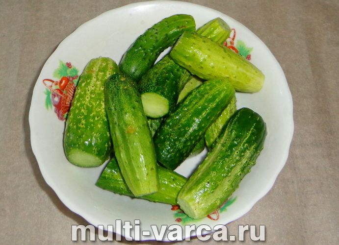Огірки з кабачками на зиму