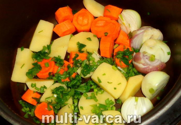 Овочевий бульйон у мультиварці