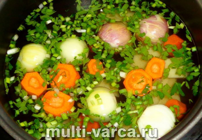 Овочевий бульйон у мультиварці