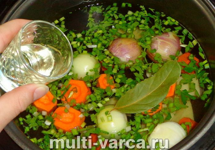 Овочевий бульйон у мультиварці