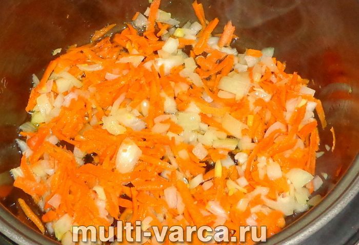 Плов із печінкою в мультиварці