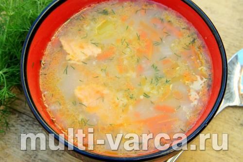 Смачна юшка із сьомги з рисом