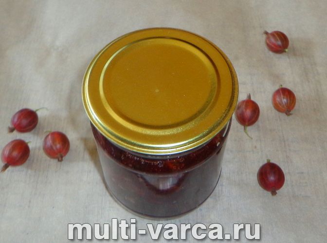 Варення з аґрусу з яблуками на зиму