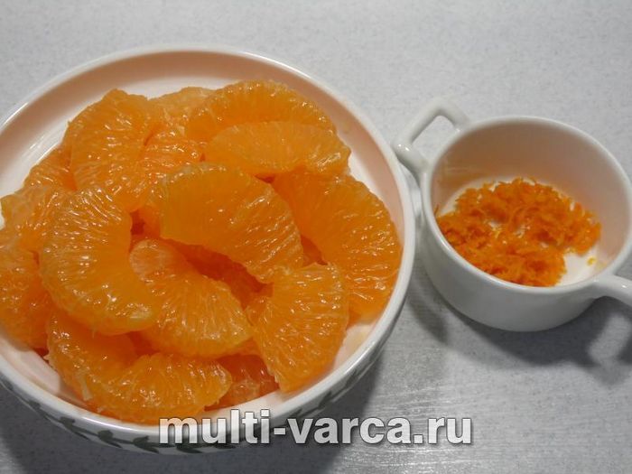 Желе з журавлини та мандаринів