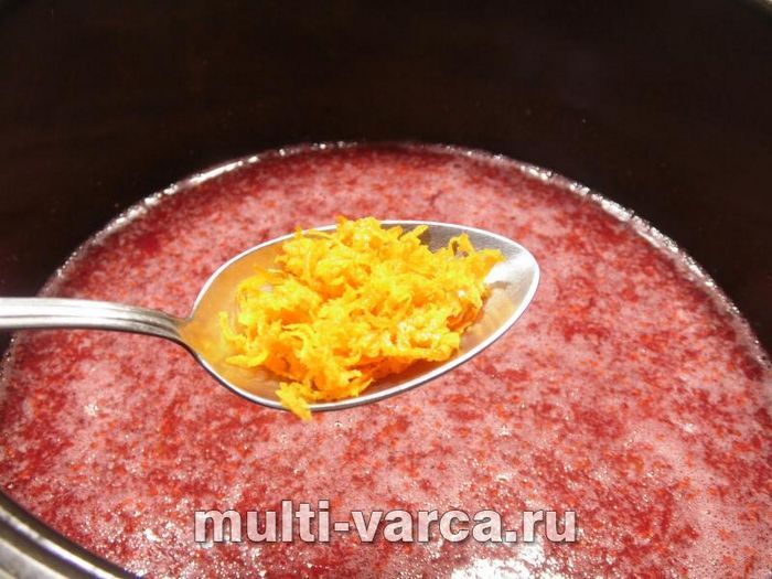 Желе з журавлини та мандаринів